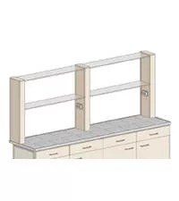 Купить Полки настольные стеклянные ПС-3 TORNADO-LAB по лучшей цене с доставкой - интернет-магазин Прогрессивные решения